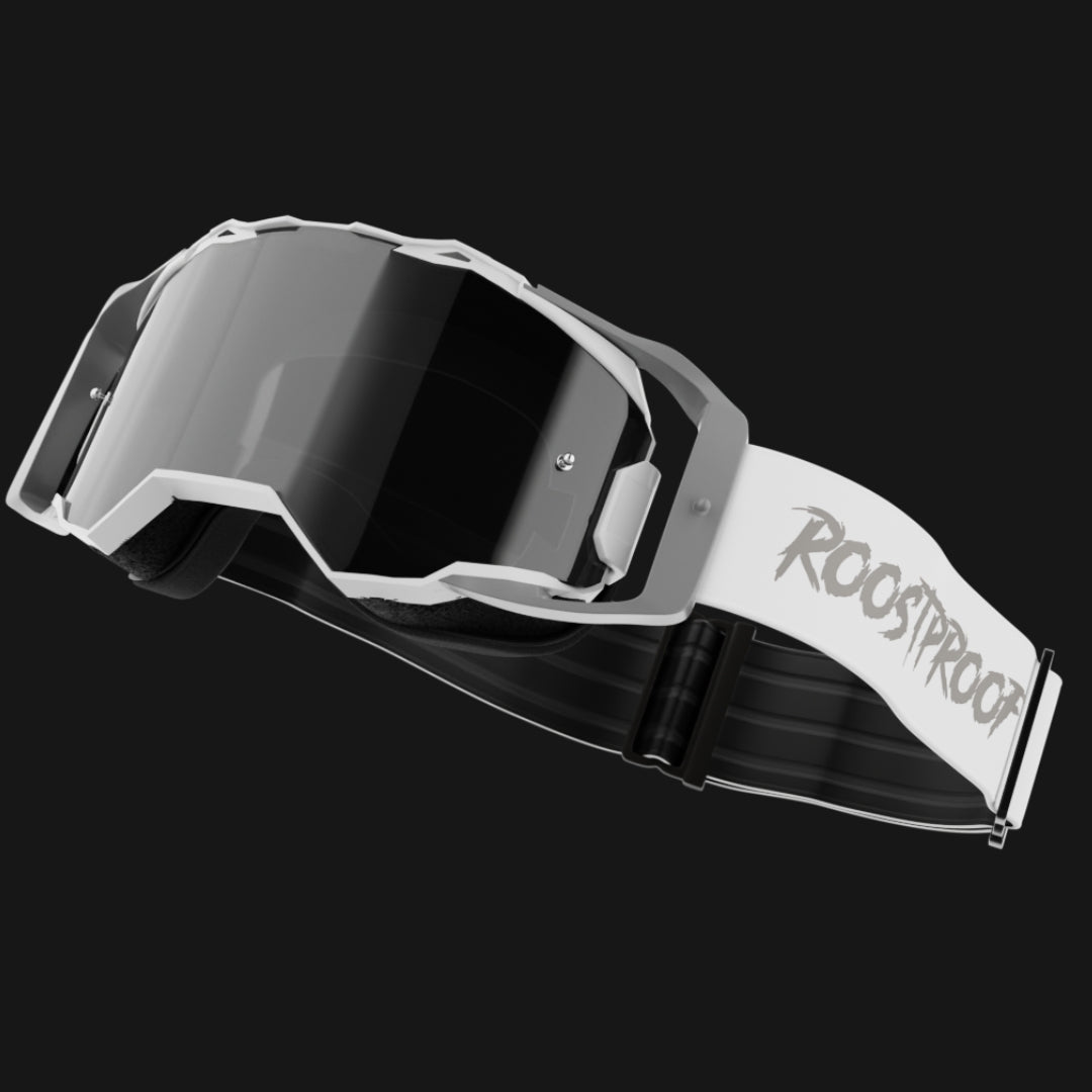 Roostproof EVO Motocross Goggles with Anti-Fog Technology and Scratch-Resistant Wipe-Off System