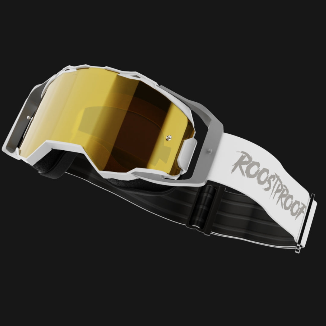 Roostproof EVO Motocross Goggles with Anti-Fog Technology and Scratch-Resistant Wipe-Off System