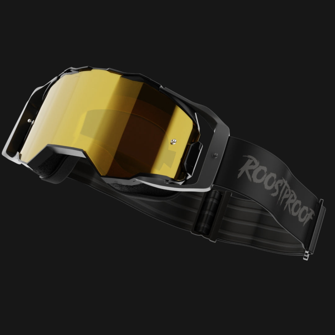 Roostproof EVO Motocross Goggles with Anti-Fog Technology and Scratch-Resistant Wipe-Off System