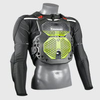 RXR Rpro mx air cushion chest protector on body